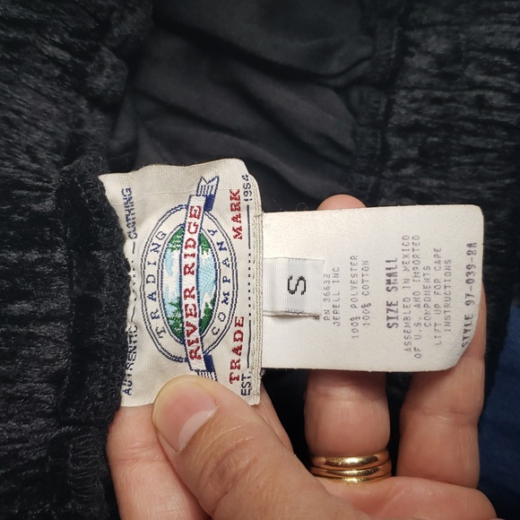 Vintage River Ridge Burnout Velvet Denim Maxi Maxi Skirt Size S Cottagecore 90s - Picture 9 of 16